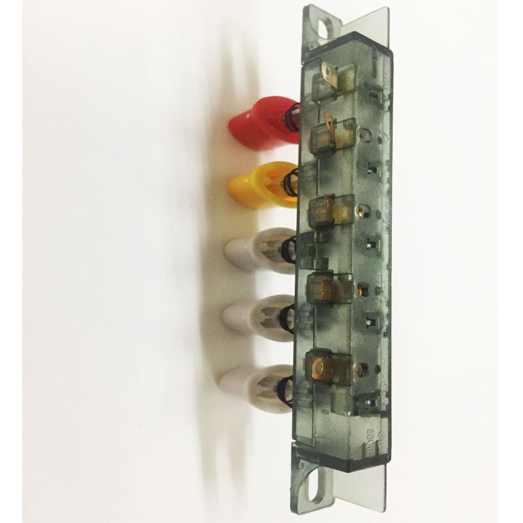 Towei 3800-5M plastic push button switch supplier 1A-125V 1(0.5)A-250V 4 speed 5 position mechanical range hood keyboard switch