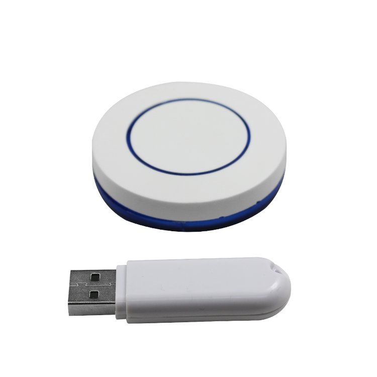 1 Key Round Mini Keypad Gaming Macro Key Programmable shortcut key Wireless Switch for PC Gaming Office Work HID