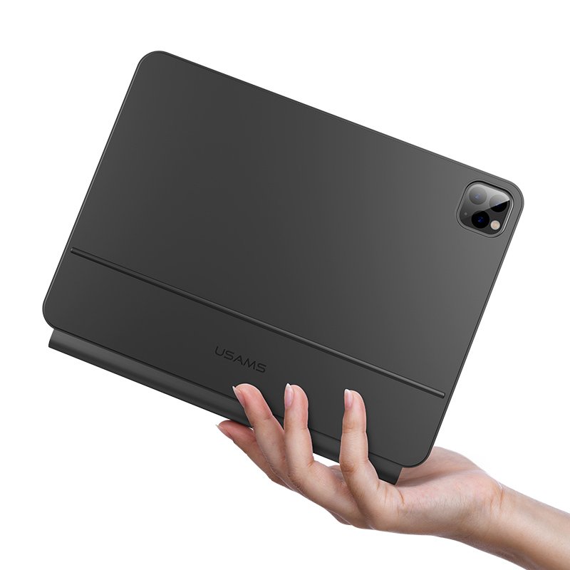 USAMS New Hot Selling Magic Keyboard Travel Backlight Case BT5.2 Wireless BT Smart Trackpad Keyboard Cover for iPad 4/5 10.9/11