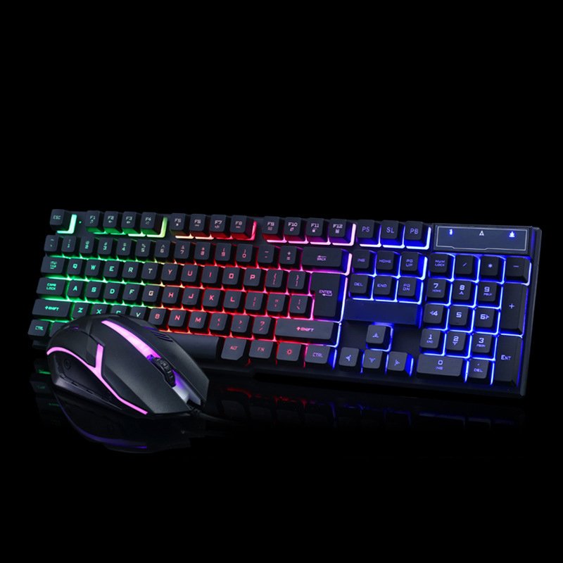 Low MOQ Free Gaming Keyboard and Mouse Gaming Pc LED Usb Customized Logo Standard Computer Accessories Stock Wired Ultra Thin