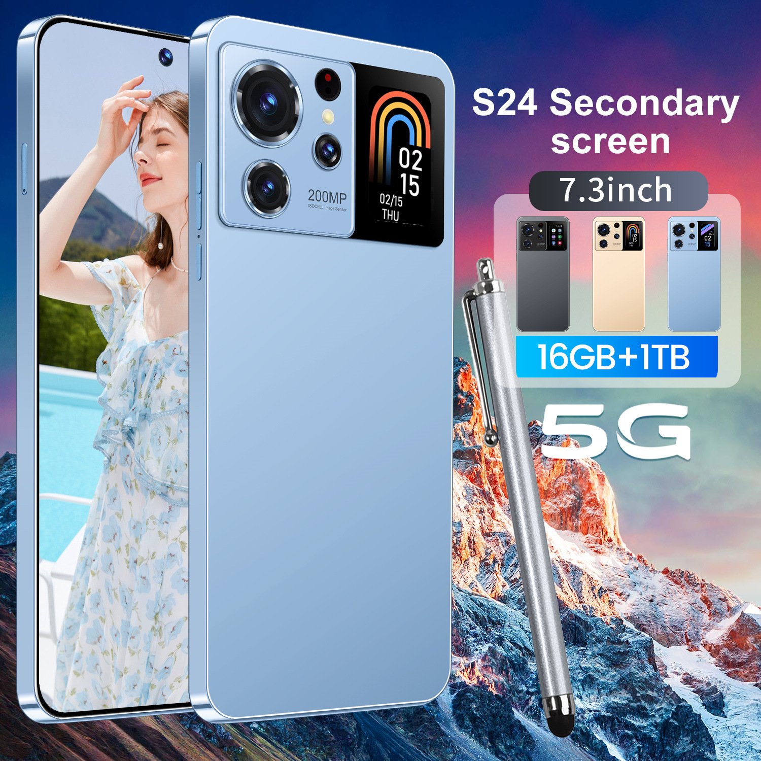 New popular S24 ultra 16GB+1TB 72MP+108MP smartphone 4G&5G Mobilephone Android 13.0 face unlock Cellphone