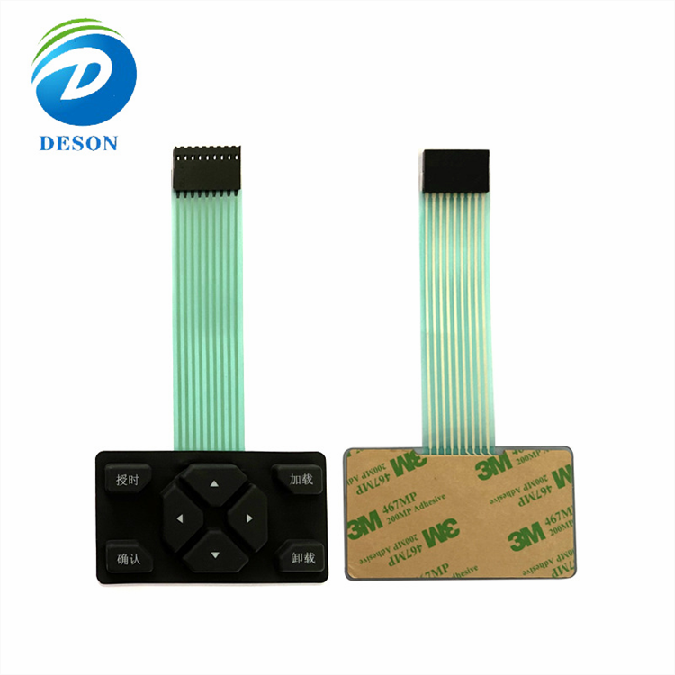 Deson Custom Electrical Key Labels Graphic Overlay Panel Keyboards Keypads Membrane Switch poly membrane switch keyboard