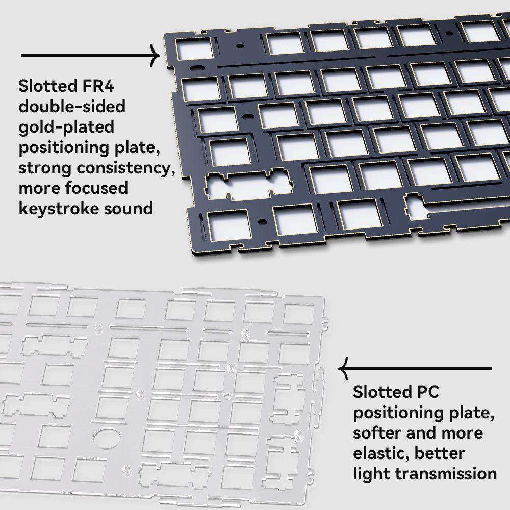 AJAZZ AK980 RGB Wireless Wired keyboard tri-mode BT 2.4G Mechanical Switch Gaming Mechanical Keyboard Type C