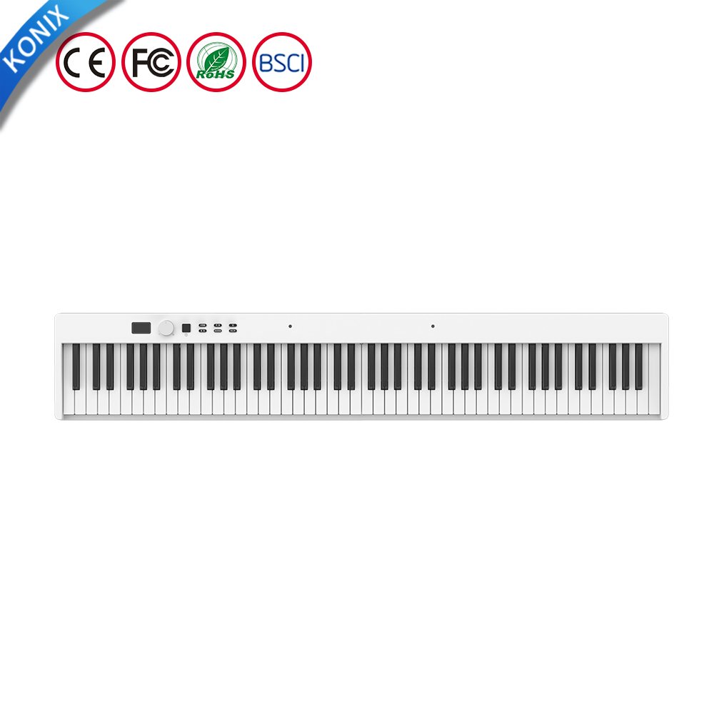 Famous China Konix factory folding digital keyboard with speakers and battery high-quality portable piano for beginners and kids