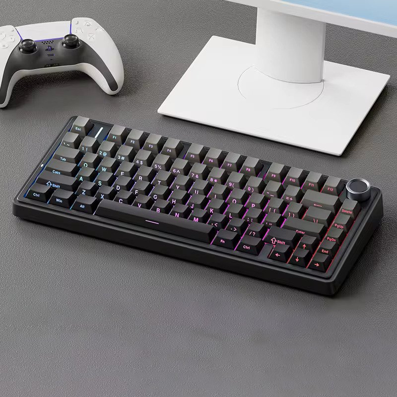 OEM F75 75% Gasket Gaming BT Wired 2.4G Wireless RGB Hot-swapped Mechanical keyboard