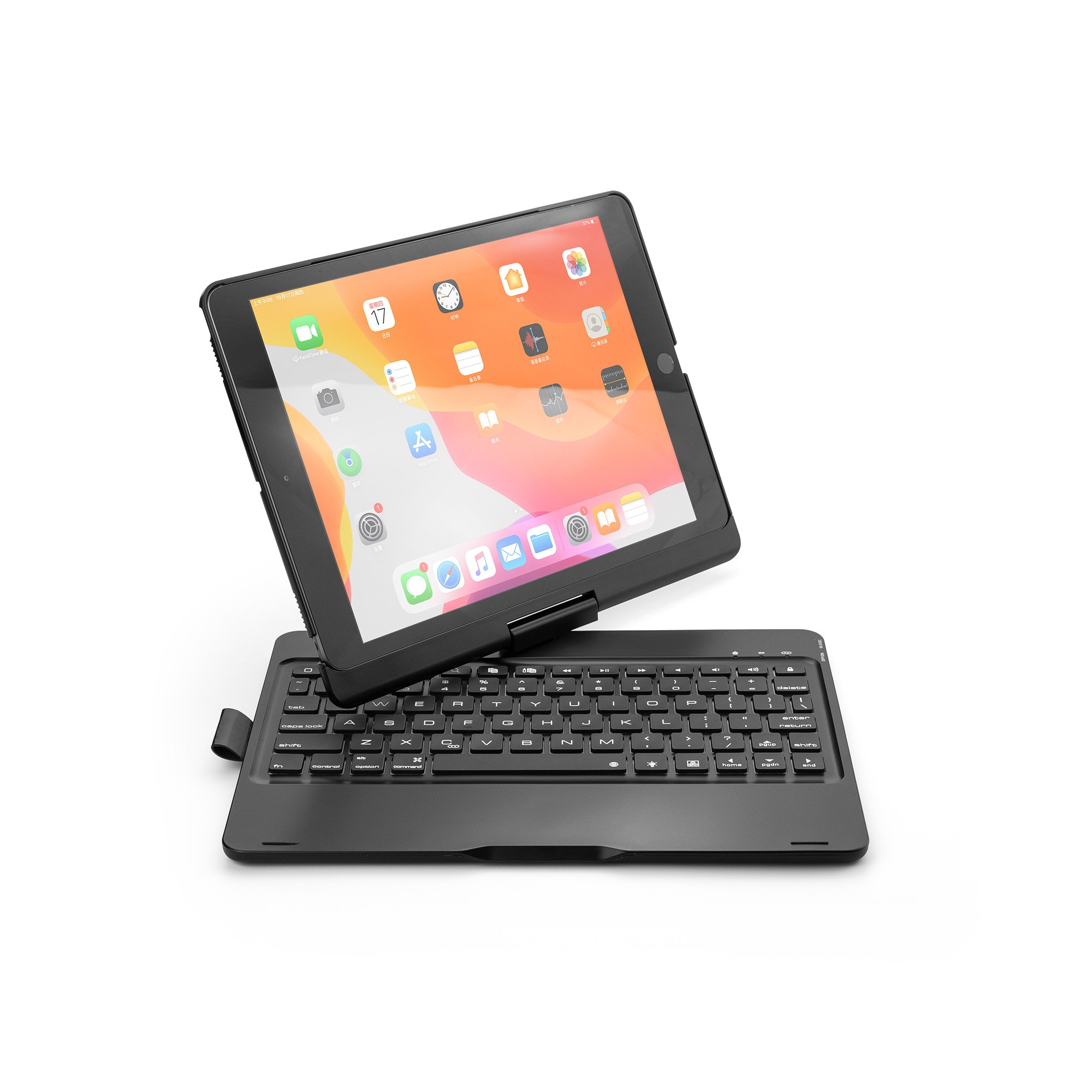 BT Wireless 360 Degree Rotation ABS Material Protective Keyboard Cover