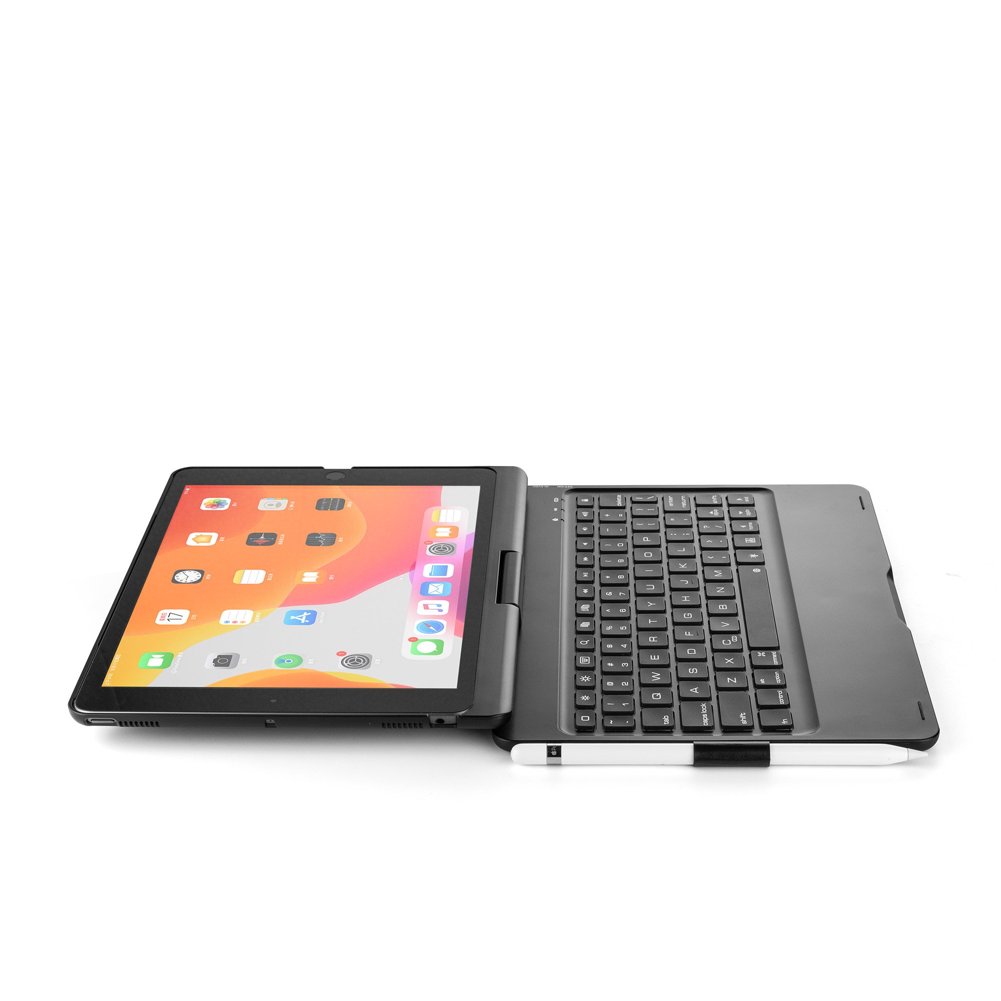 BT Wireless 360 Degree Rotation ABS Material Protective Keyboard Cover
