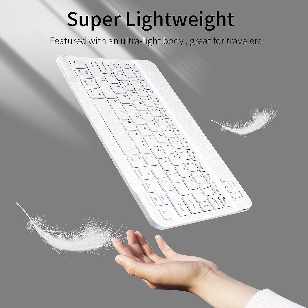 KENKE Wireless Bluetooth Touch 10.5 inch Keyboard Fits Tablet Cover Magic Keyboard Case for Universal iPad Premium Keyboard