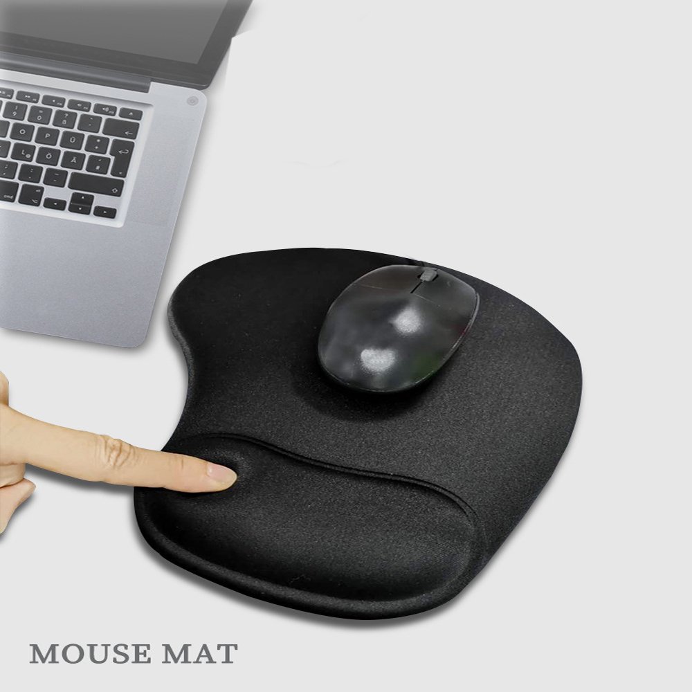Silicone Computer Desk Extending Ergonomic Black Pad Logo Sublimion Blank Wrist Support The Keyboard And Gaming Mouse Pads
