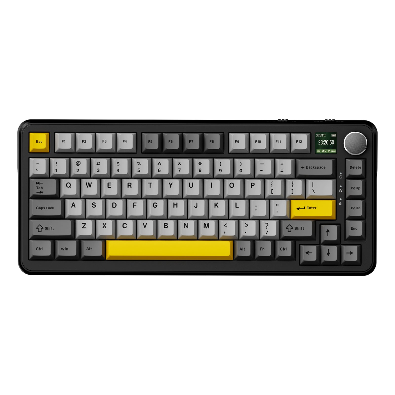 AK820Max Gradient Color PBT Side Printing Keycaps Magnetic Switch Gasket Wired Wireless RGB Keyboard