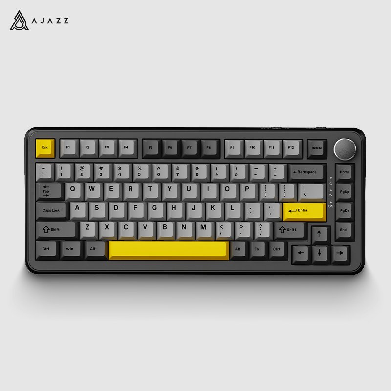AK820Max Gradient Color PBT Side Printing Keycaps Magnetic Switch Gasket Wired Wireless RGB Keyboard