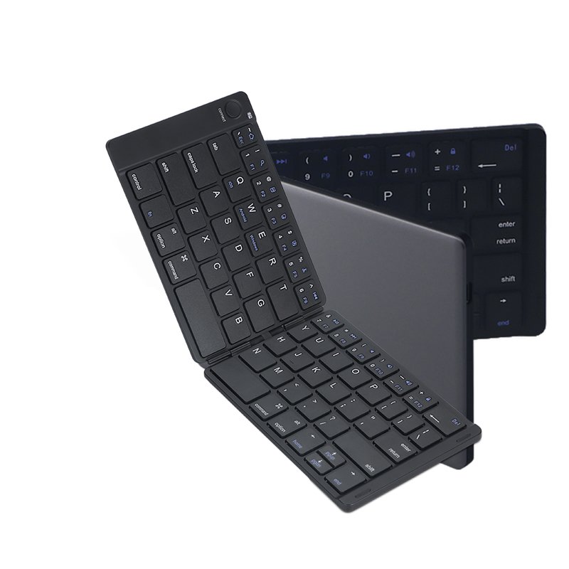 For Tablet Mouse Touchpad for Xiaomi TV Box B089T Black Layout Fold Keyboard Foldable Portable Mini Wireless Bluetooth Keyboards