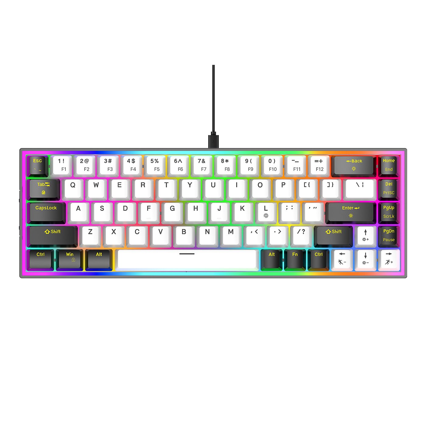 RK68 K6 K631 Hot Swap 65% Mechanical Keyboard 68 Keys Mini Gaming Keyboard with Red Switch for Gamer Teclado Games keyboard