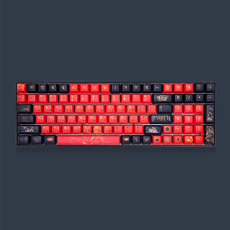 Skyloong new GK61/GK68/GK84/GK96 with nine tailed fox keycaps sets mechanical gaming keyboards