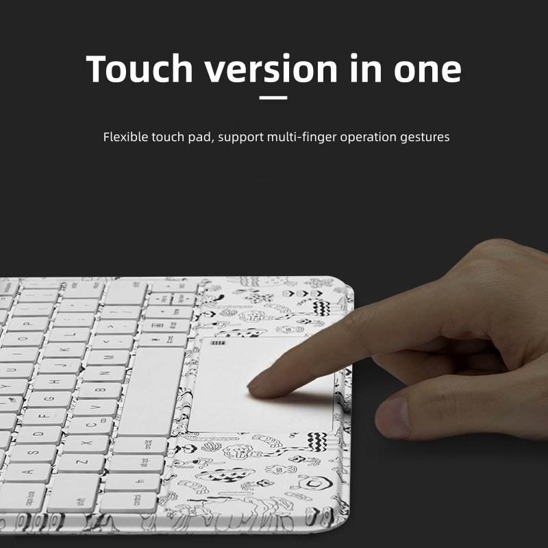 Personality Doodle Tablet Keyboard With Magnetic For iPad Pro 11 iPad Air 5/4 Universal Fast Touch With Numeric Keypad