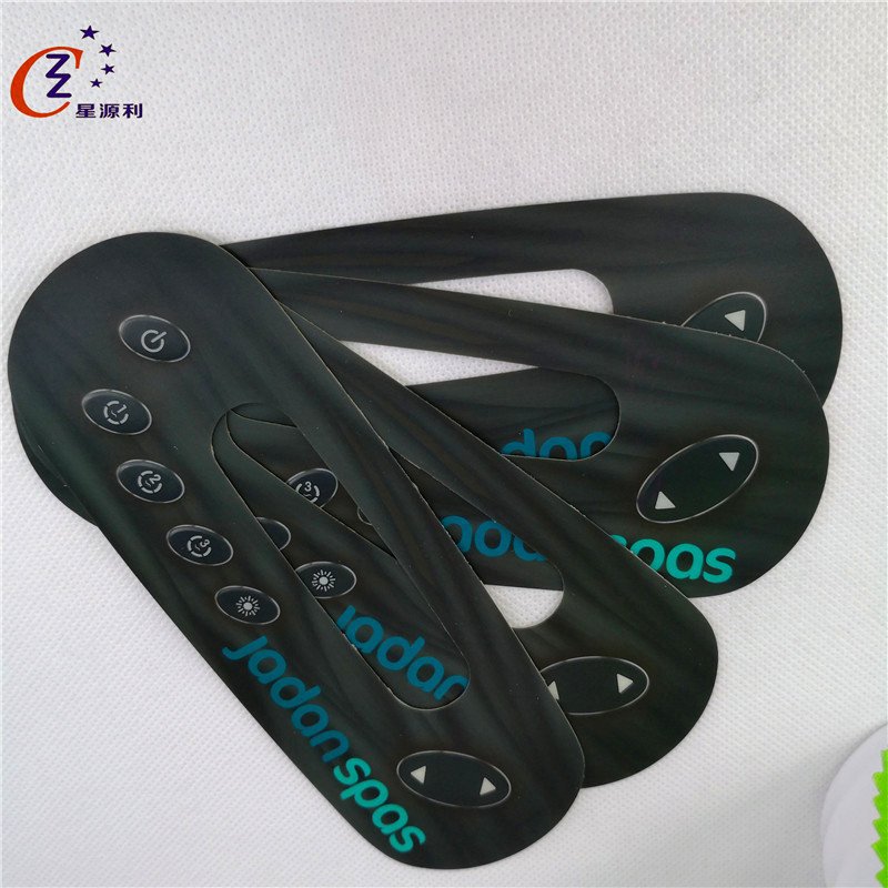 High Sales China Button Switch Embossed Button Film Control Panel