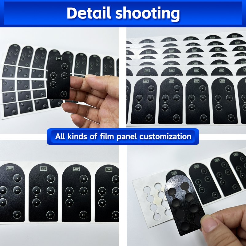 High Sales China Button Switch Embossed Button Film Control Panel