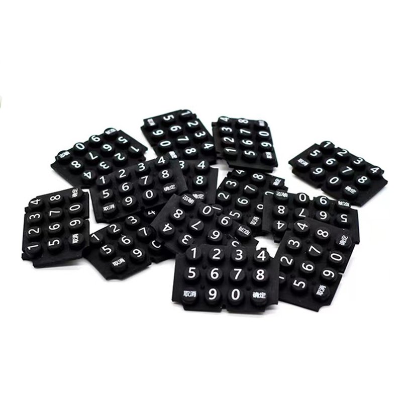 High Quality Custom POS Silicone Rubber Keypad Keycaps Rubber Numeric Keypad