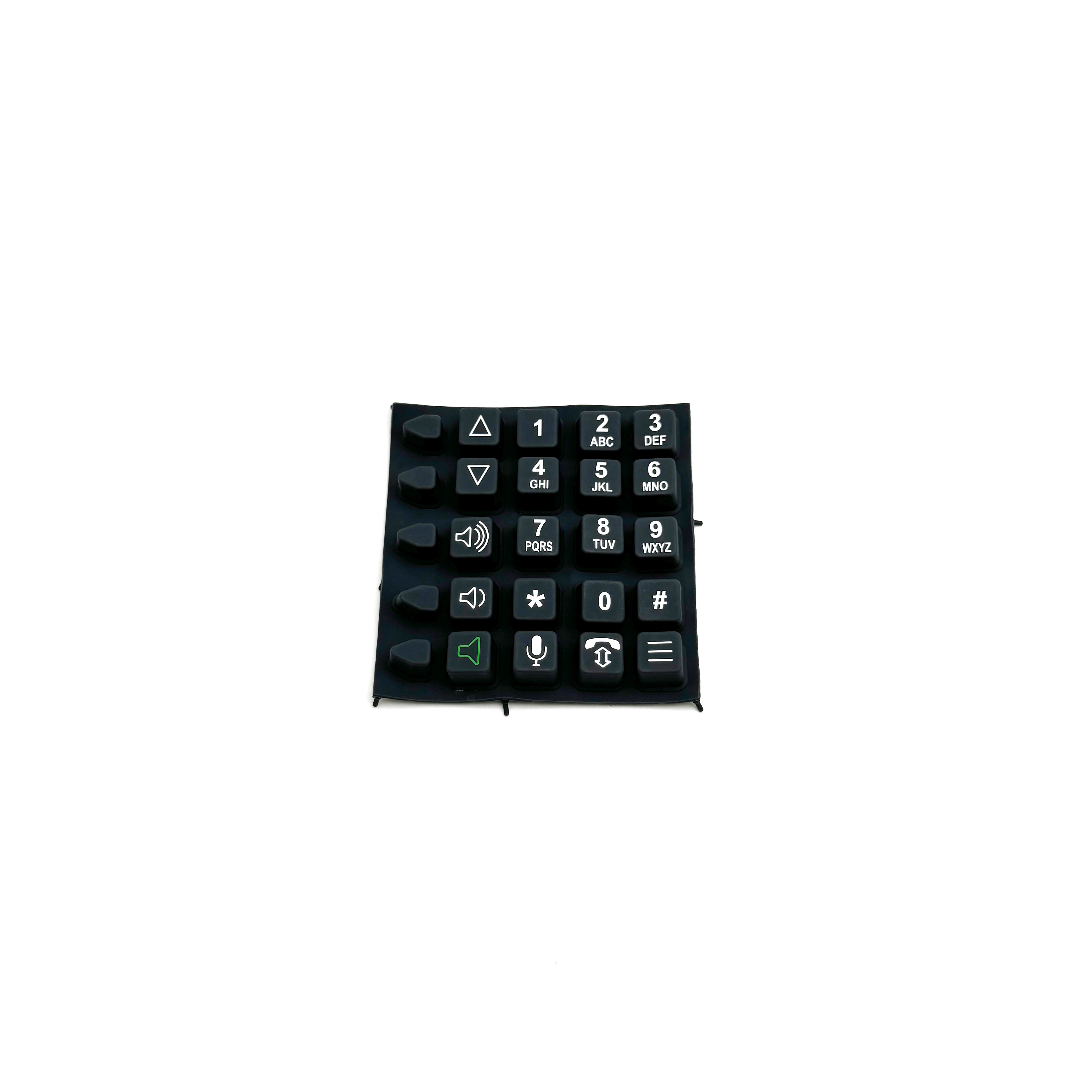 OEM ODM Custom Silicone Moulds Button Keyboards Keypads Communication Medical Fitness Equipment Made Durable Rubber PVC Material