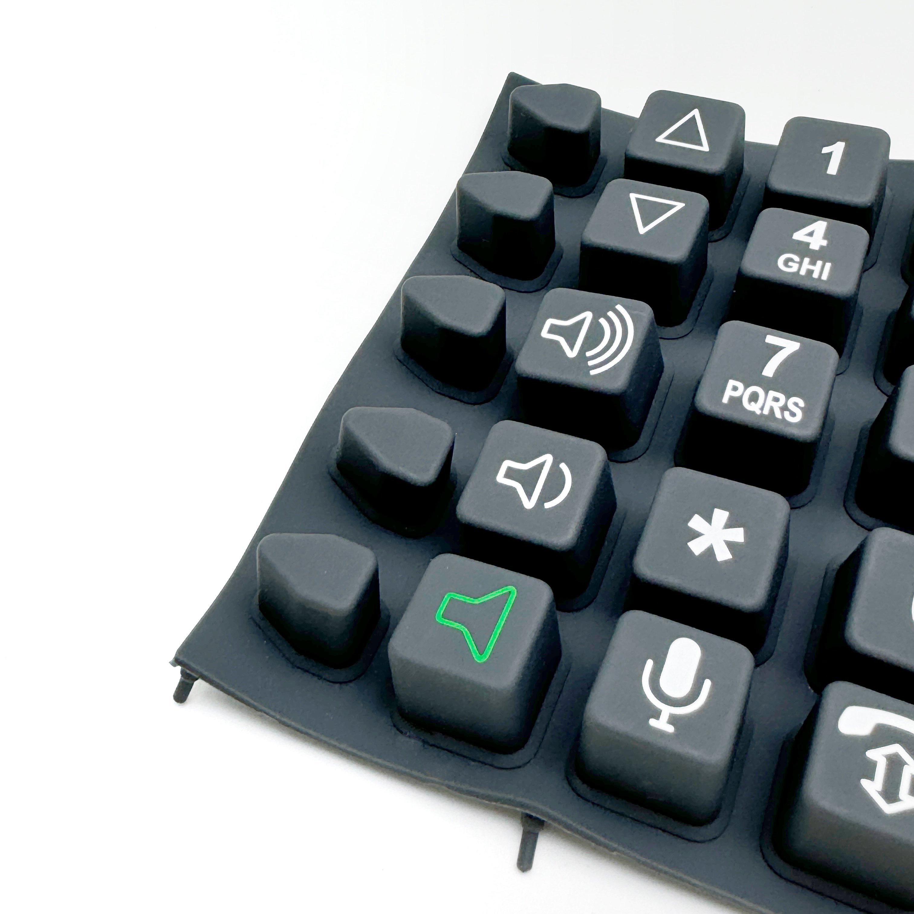 OEM ODM Custom Silicone Moulds Button Keyboards Keypads Communication Medical Fitness Equipment Made Durable Rubber PVC Material