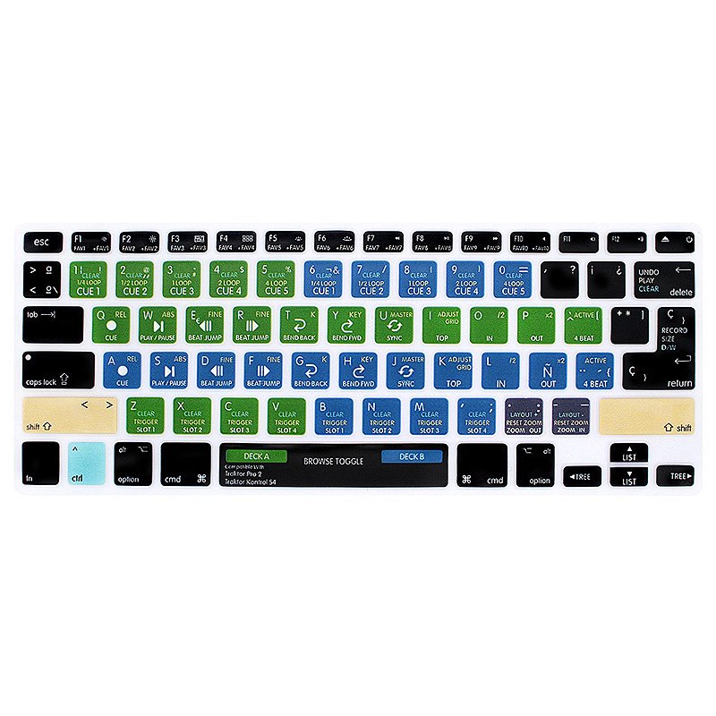 Silicone Laptop With Spanish Keyboard cover for Ado be Illustrator AI Skin silicone keyboard skin For macbook pro laptop