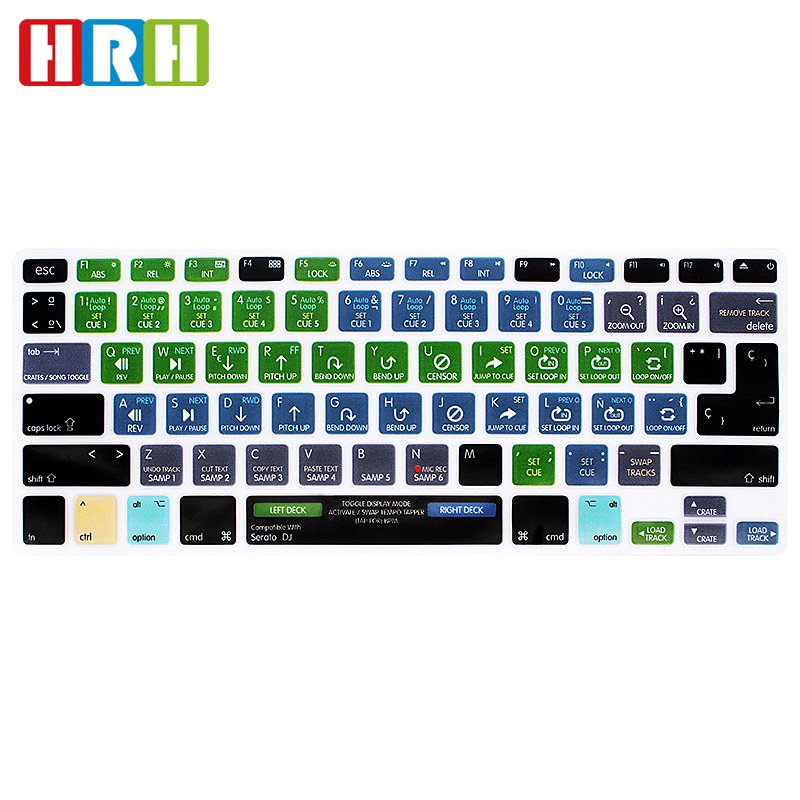 Silicone Laptop With Spanish Keyboard cover for Ado be Illustrator AI Skin silicone keyboard skin For macbook pro laptop
