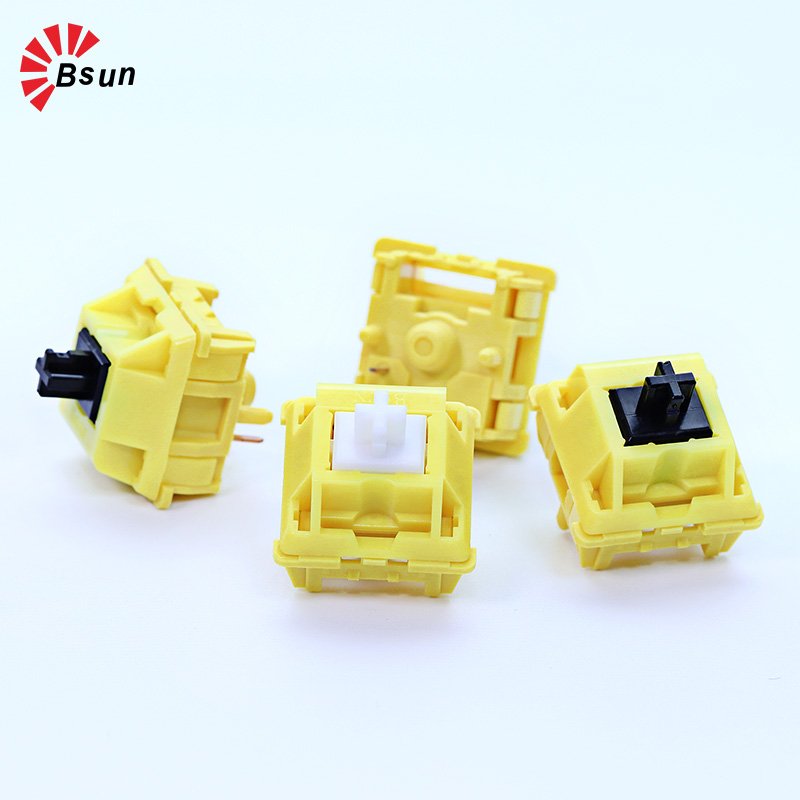 BSUN Banana switch - black Mechanical keyboard linear 5pin POM keyboard switch