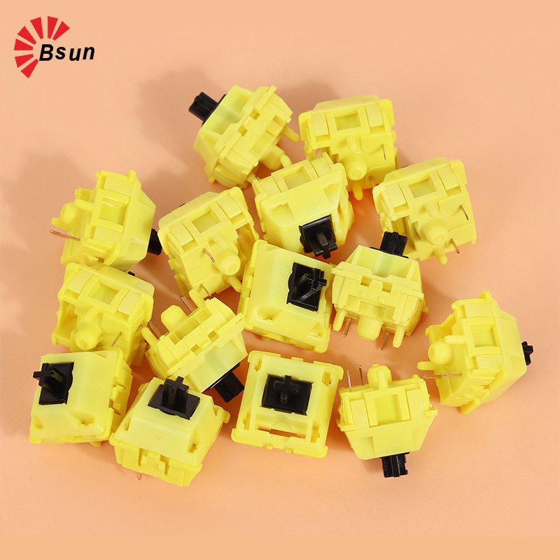 BSUN Banana switch - black Mechanical keyboard linear 5pin POM keyboard switch