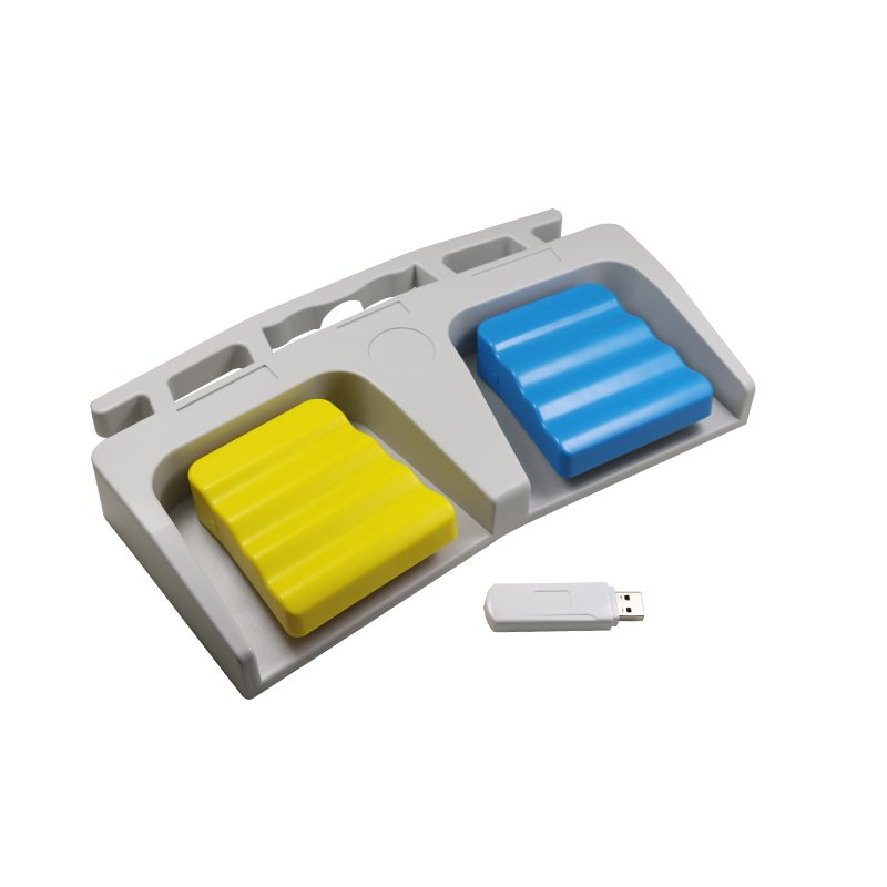 Industrial Medical Wireless Footswitch with Two Pedals USB Keyboard Foot Switch