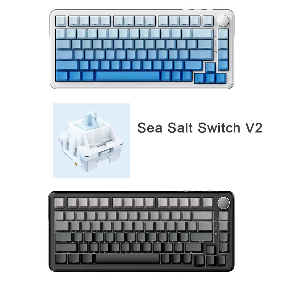 Ajazz AK820 MAX RGB Wireless Wired 75% Keyboard Tri-mode Gasket Gaming Mechanical Keyboard