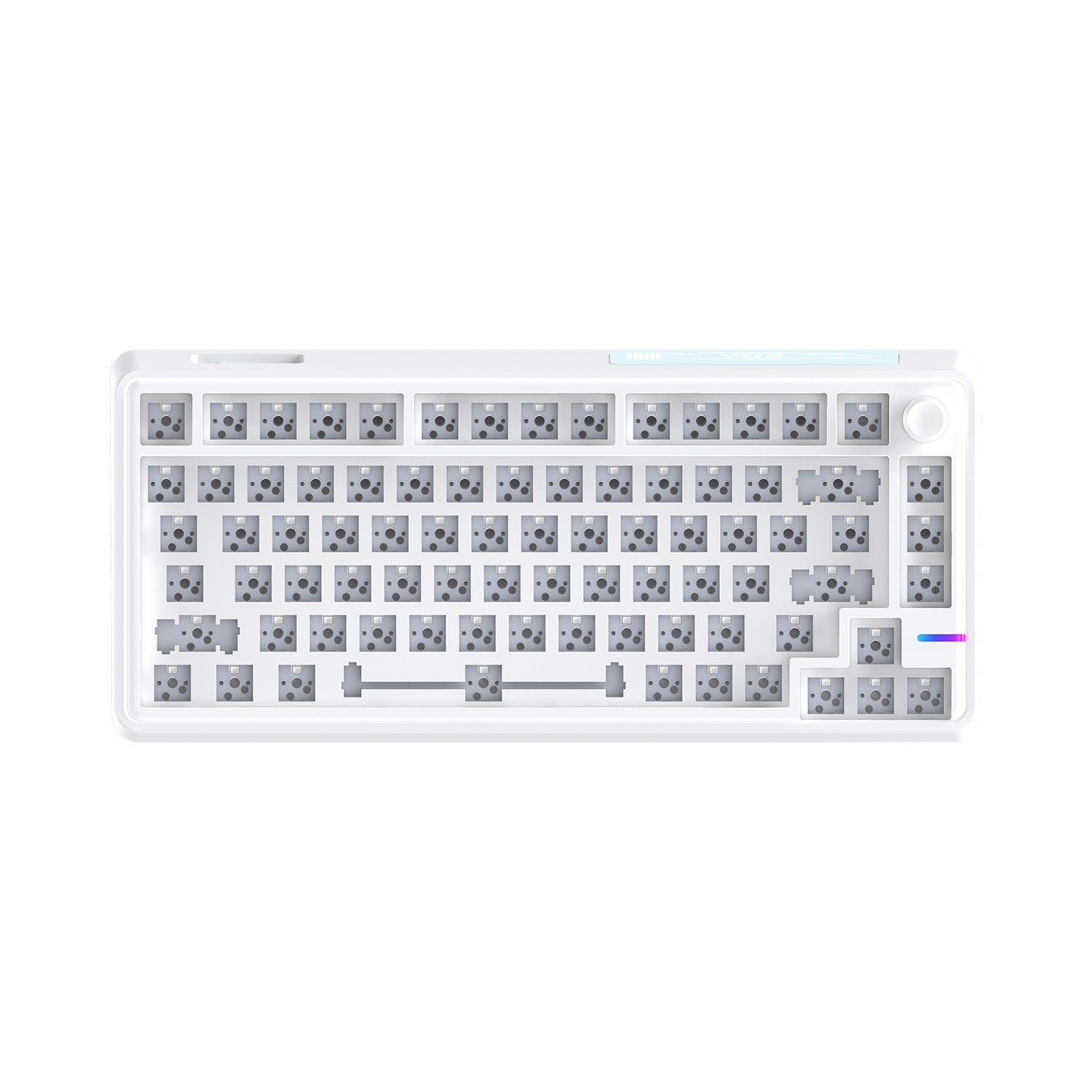 ZUOYA LS02 Mechanical Keyboard Kit Hot-swappable Bluetooth 2.4G Wireless keyboard RGB Backlit Gasket Structure