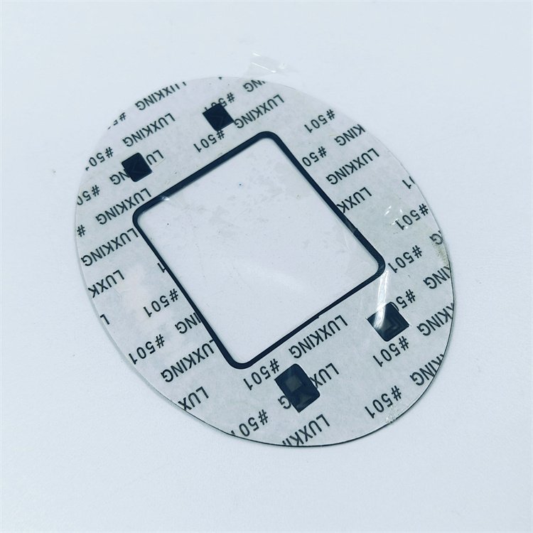 Acrylic graphic overlay with adhesive membrane switch panel sticker for control