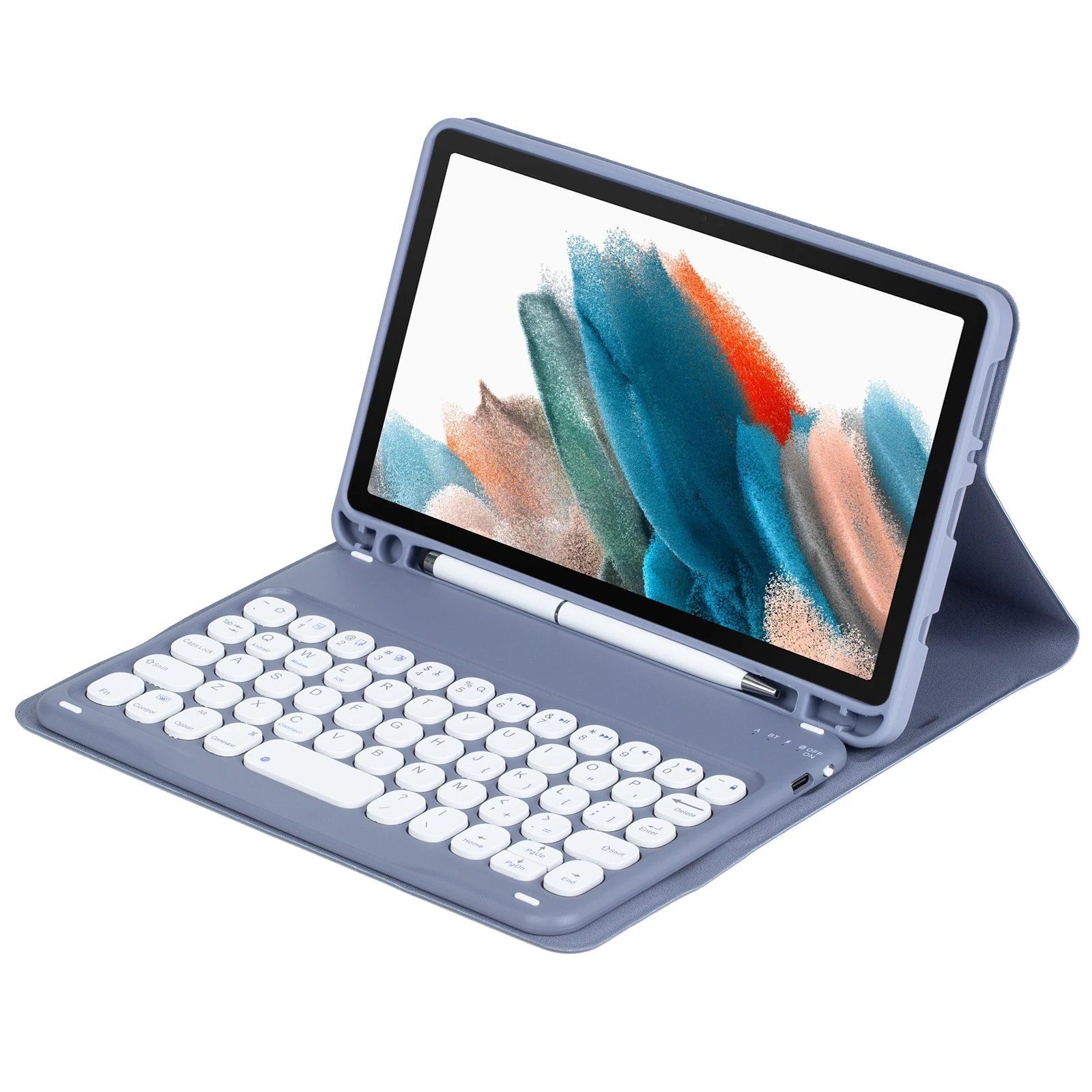 New Detachable Keyboard Cover for Samsung Galaxy Tab A9 8.7 Inch Tablet Keyboard Standard