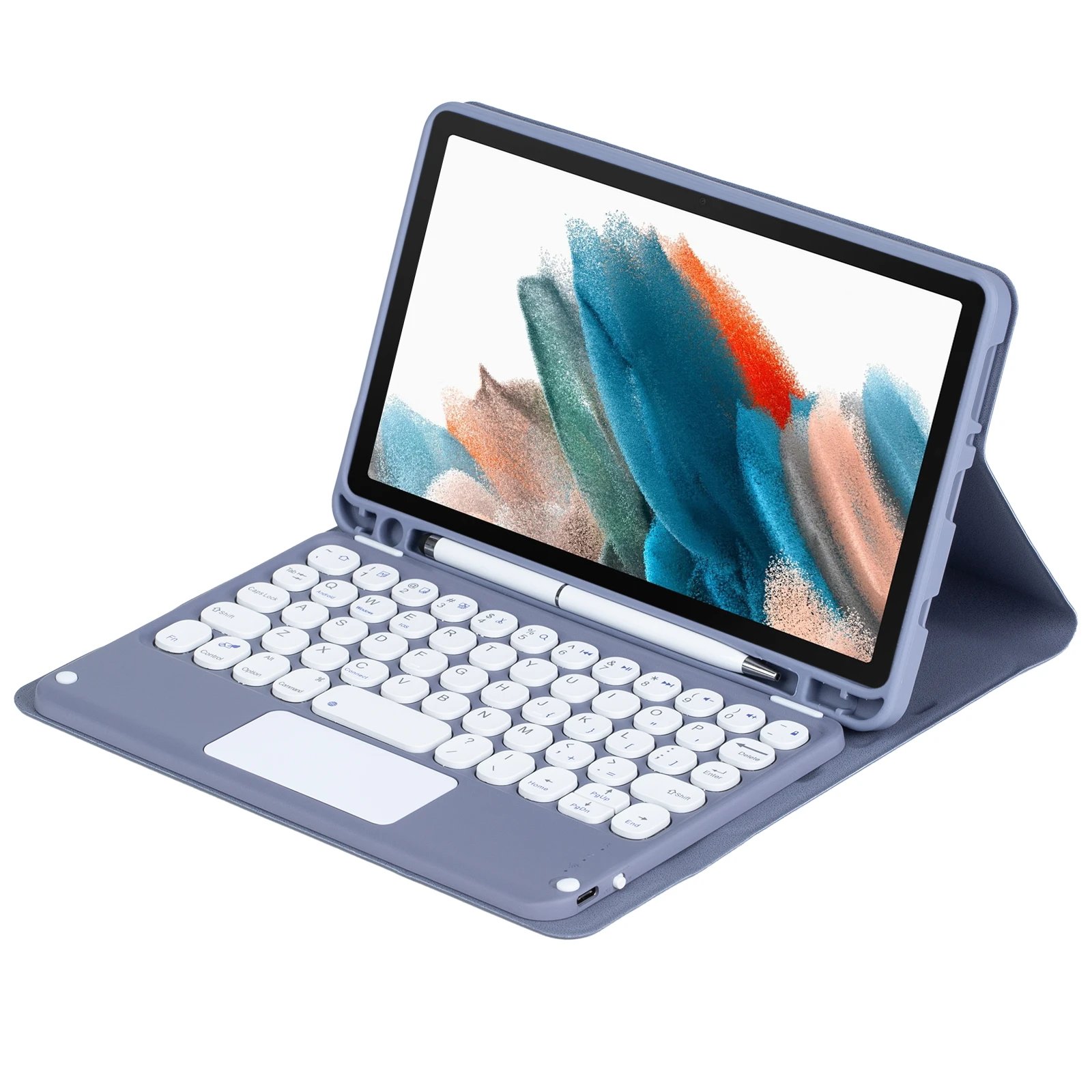 New Detachable Keyboard Cover for Samsung Galaxy Tab A9 8.7 Inch Tablet Keyboard Standard