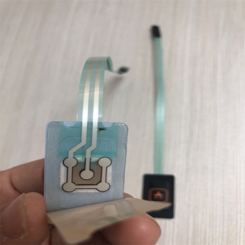 One button embossing key membrane switch keypad with 3M467 adhesive
