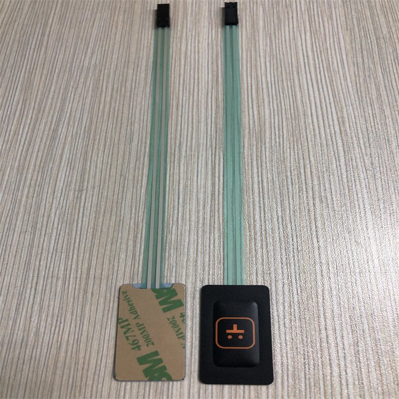 One button embossing key membrane switch keypad with 3M467 adhesive