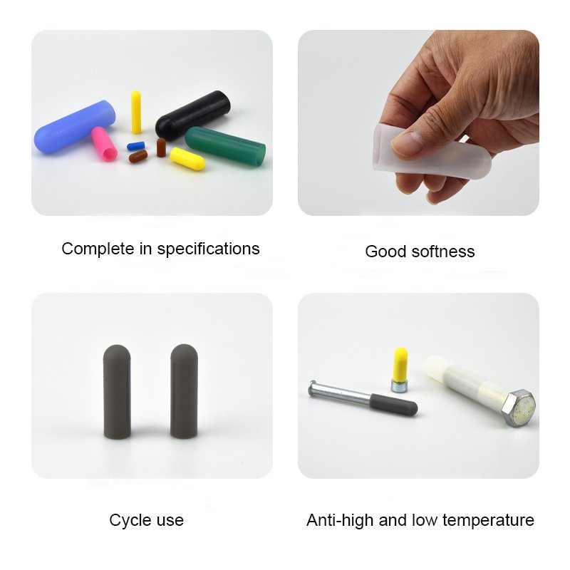silicone screw end cap Customized high quality multi specification soft silicone cap rubber end cap Silicone Cover