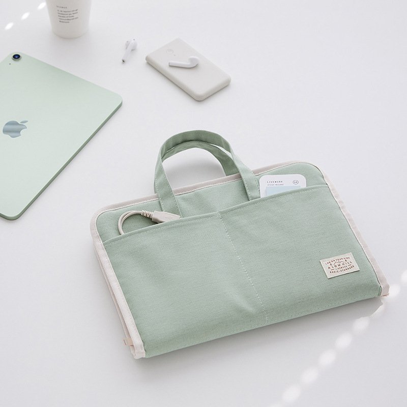 Korean simple commuting men and women portable book stationery storage bag 11-inch tablet computer keyboard shockproof bag