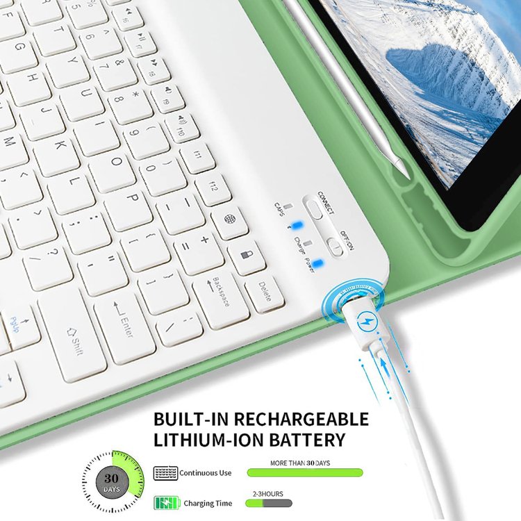 Tablet Cover Case With Keyboard Pu Leather Silicone Cover Case for iPad 12.9 inch 10.9 inch Air 4 5 Pro 11 10th