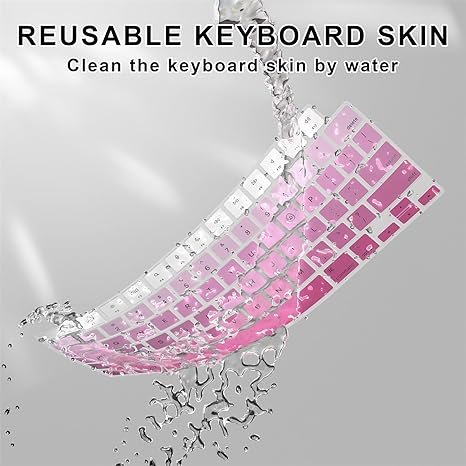 High-Quality Clear Silicone MacBook Keyboard Protector Cover Case for MacBook Pro 14" 16"/MacBook Air 15.3" 13.6"