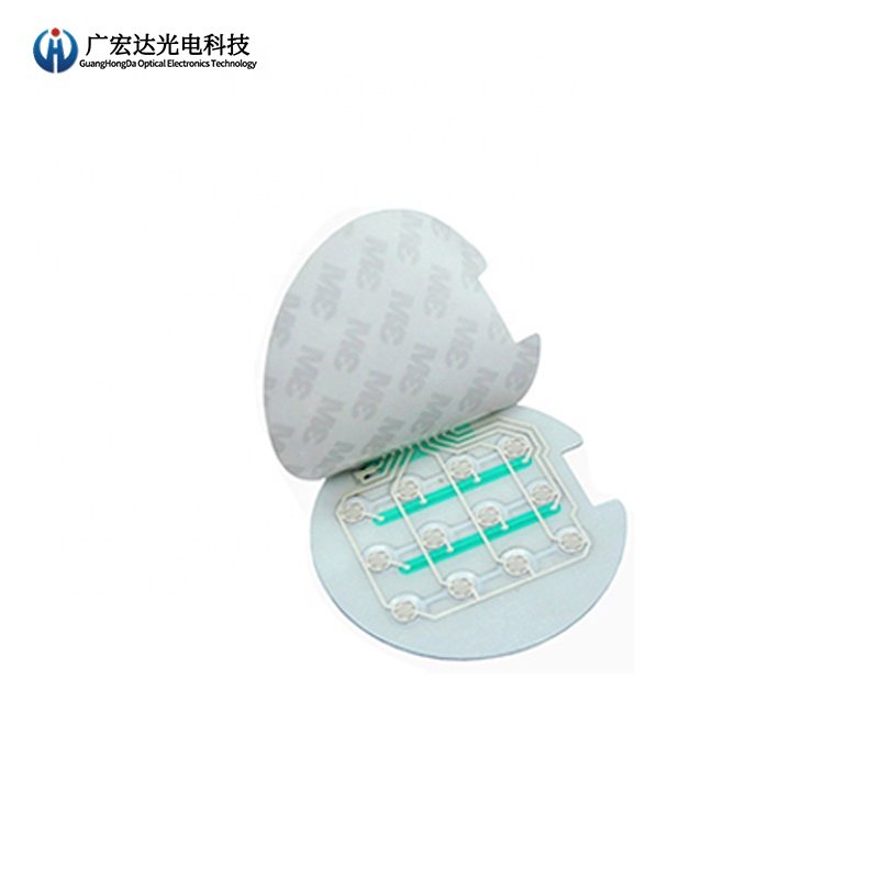Metal Dome With One Button Control Keypad Circuit Print Overlay Keyboard Membrane Switch With Metal Dome