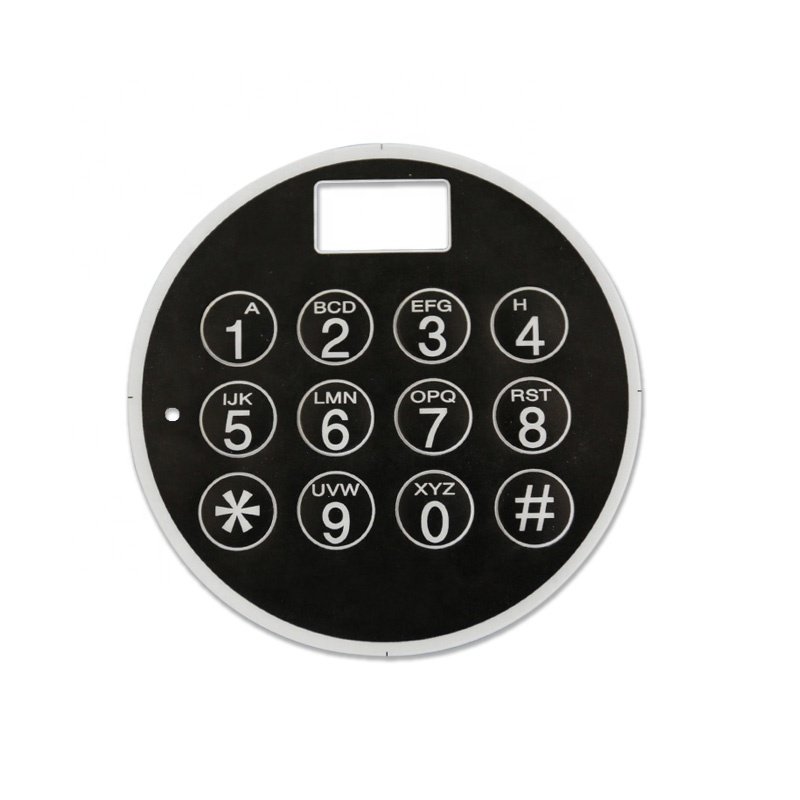 Metal Dome With One Button Control Keypad Circuit Print Overlay Keyboard Membrane Switch With Metal Dome
