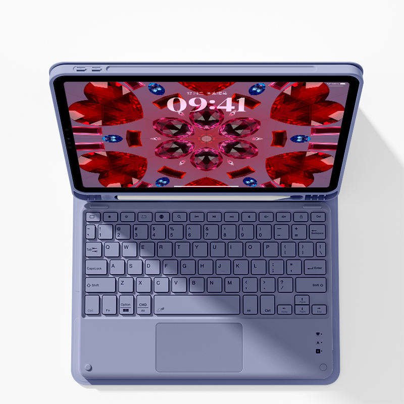 Kenke Magic Keyboard 10.5 inch Office Portable Touchpad Wireless Keyboard Leather Protective Cover For iPad 10th 10.9 inch Case