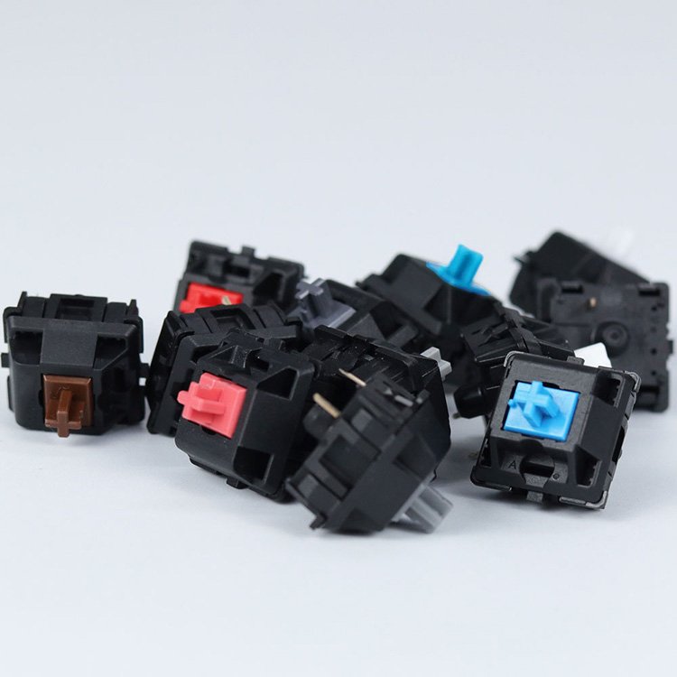 61/74/104/108 Keys Blue Black Brown Black 3Pins Single LED Diode Gaming Mechanical Keyboard Push Button Switch