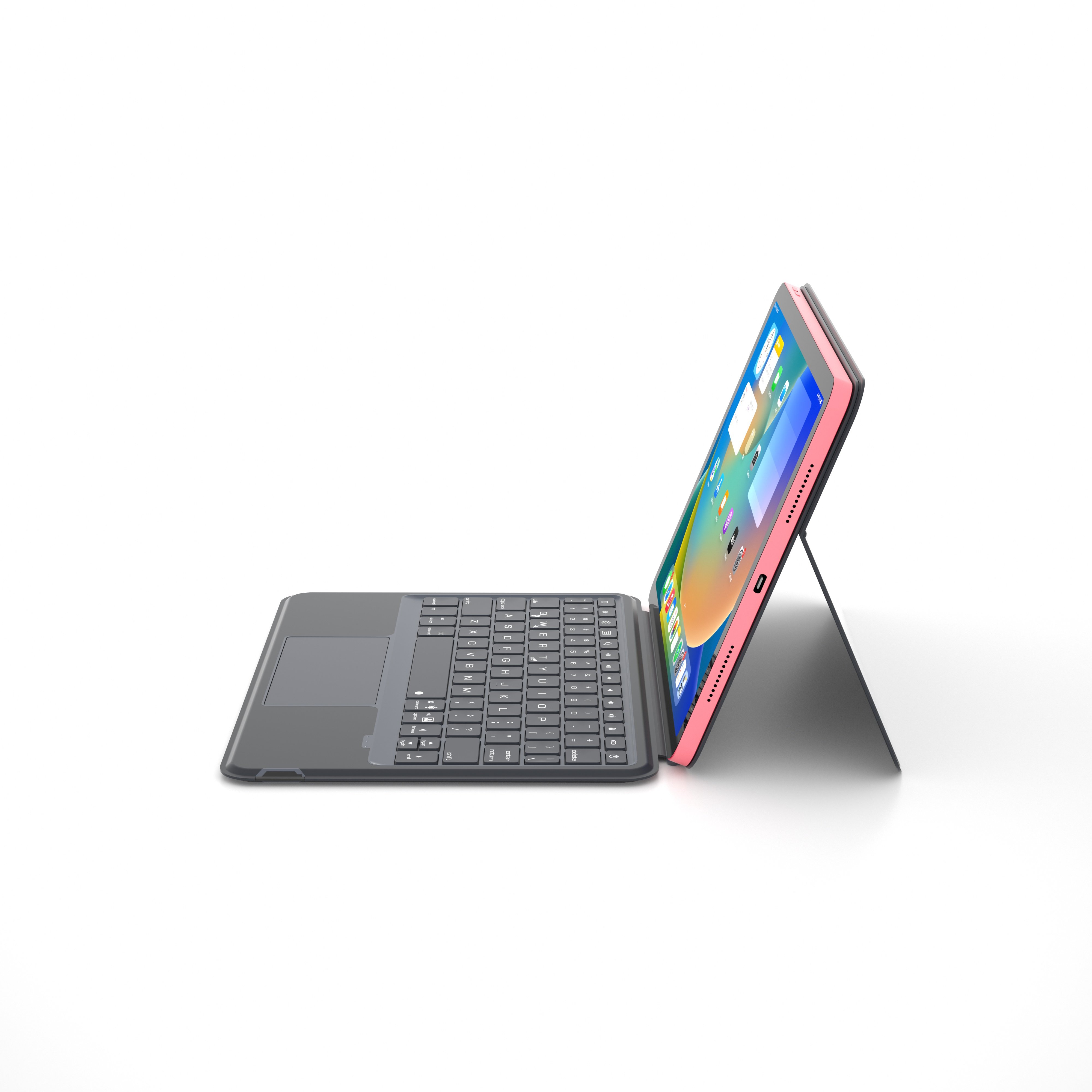 Double-sided clip magnetic suction case for iPad 10th Generation 10.9 inch 2022 with wireless keyboard