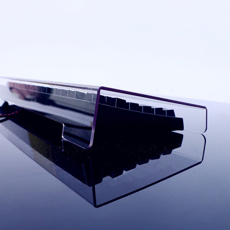 Transparent PC organic glass bending processing keyboard protective cover and mouse box