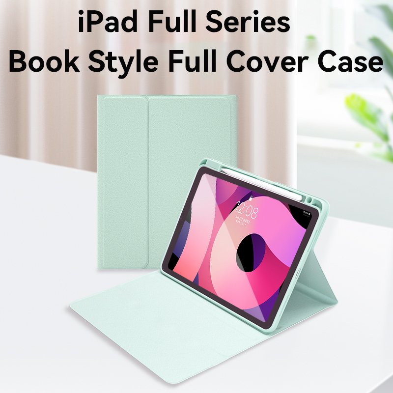 Yeedan Multi-Angle Support Full Cover Book Style 12.9'' iPad Pro Case Wake Sleep Shockproof Scratch-Resistant Optional Keyboard