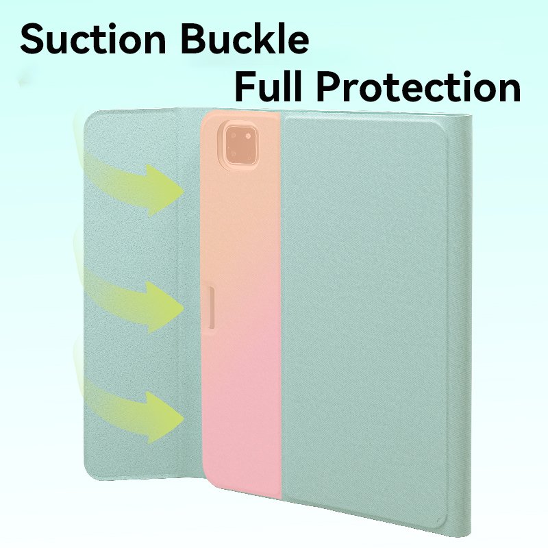 Yeedan Multi-Angle Support Full Cover Book Style 12.9'' iPad Pro Case Wake Sleep Shockproof Scratch-Resistant Optional Keyboard