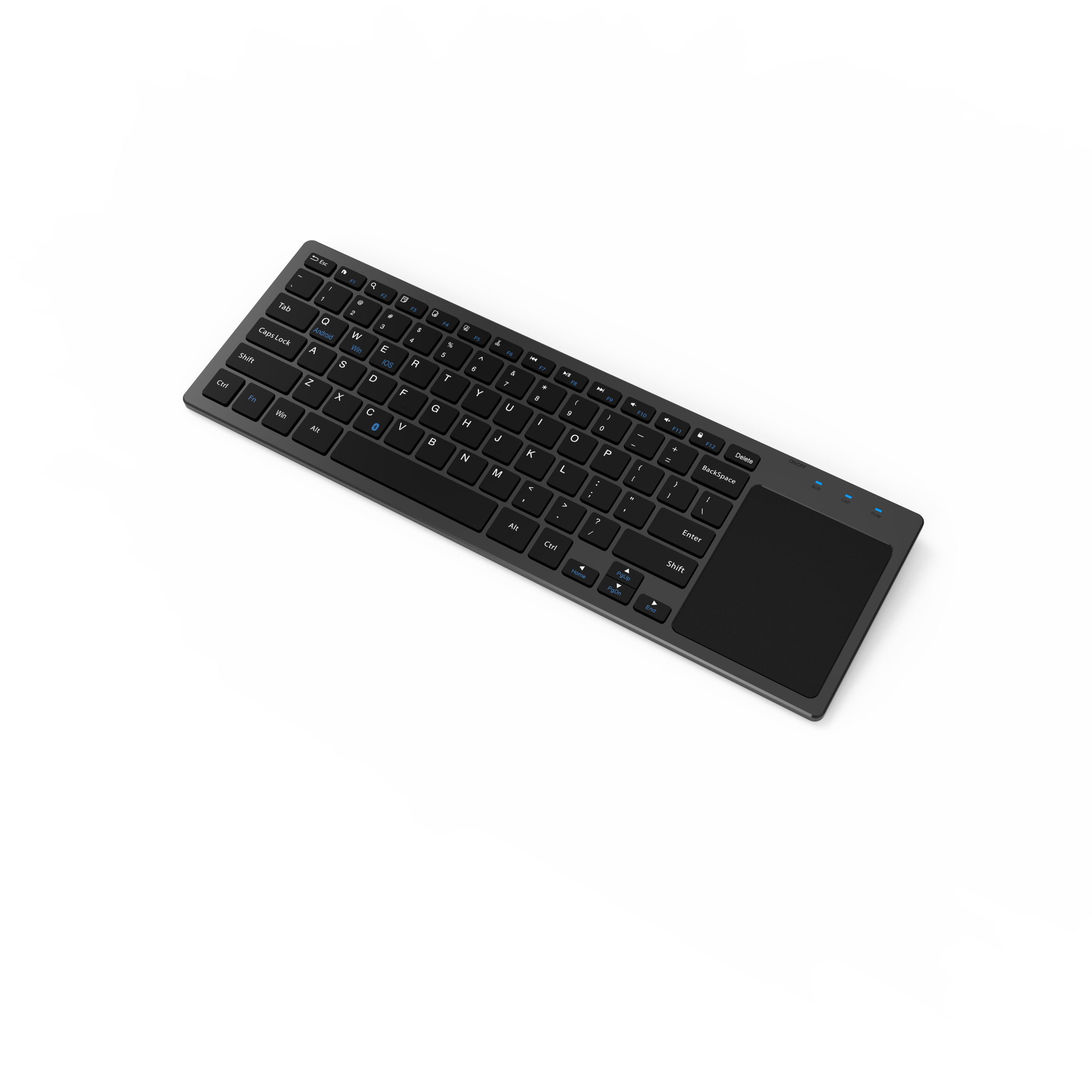 AIKUN AX8005 Rechargeable Wireless keyboard with Quiet Keys and touch pad,Auto Power Saving,Scissor Switch