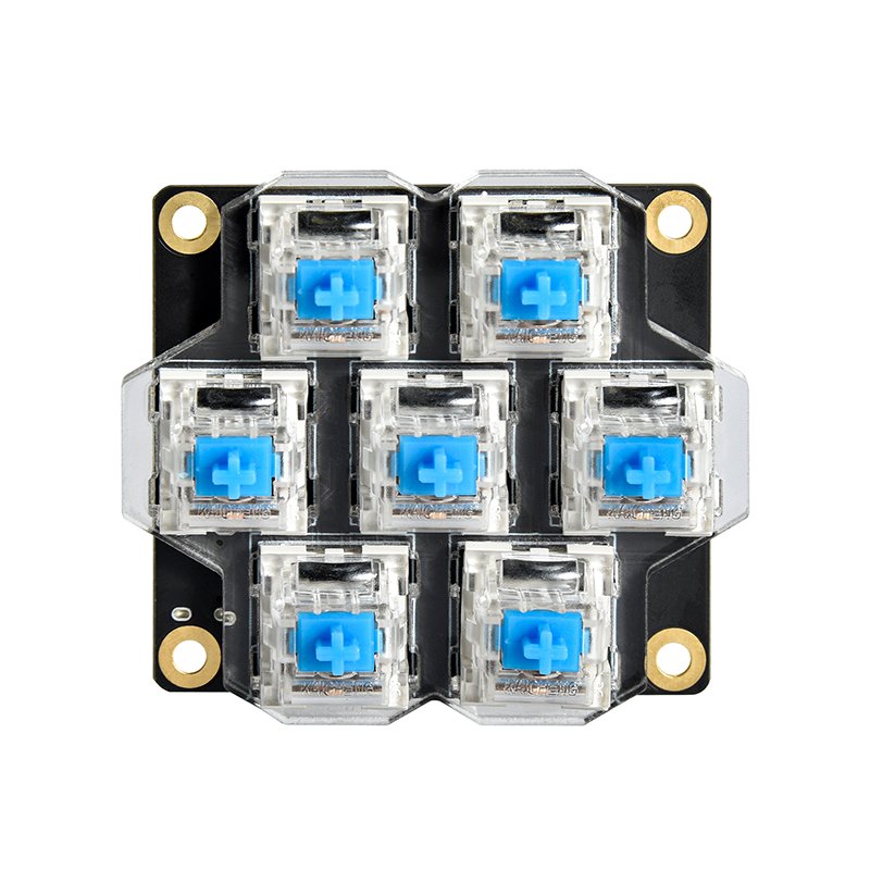 BTT HBB Keyboard with Blue Switches and Vibrant Lighting